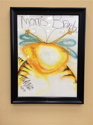 drawing of a bee 